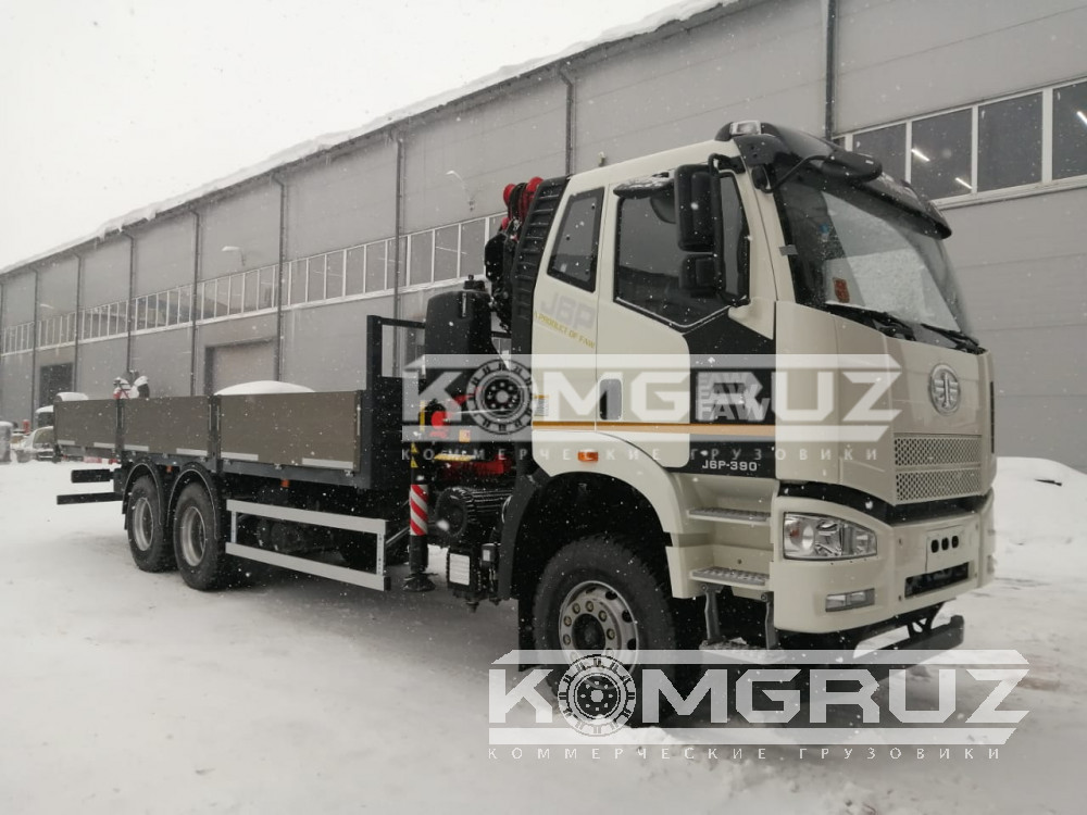 Бортовой FAW CA3250 С КМУ FASSI F215A.0.22
