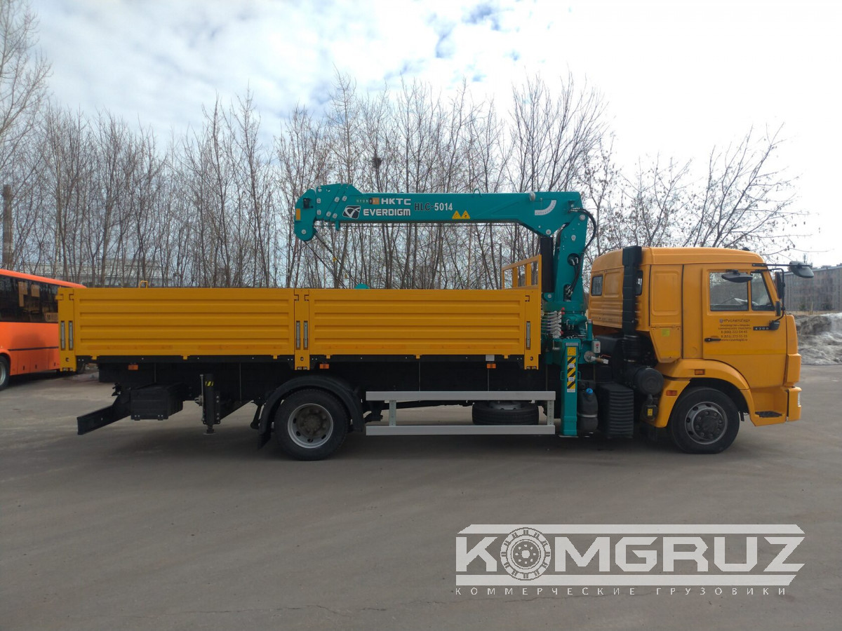 Бортовой Камаз 4308 с КМУ HKTC HLC 5014 фото